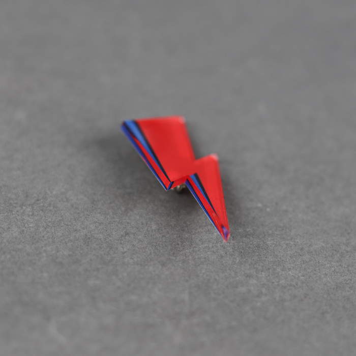 ikon My World Lightning Bolt David Bowie Brooch