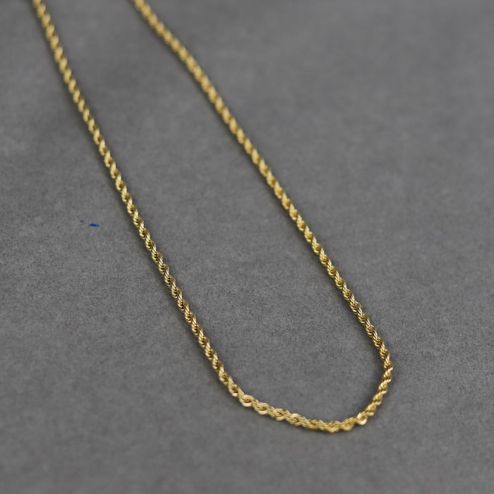 Ikon Nordic Muse Gold Rope Twist Chain Necklace