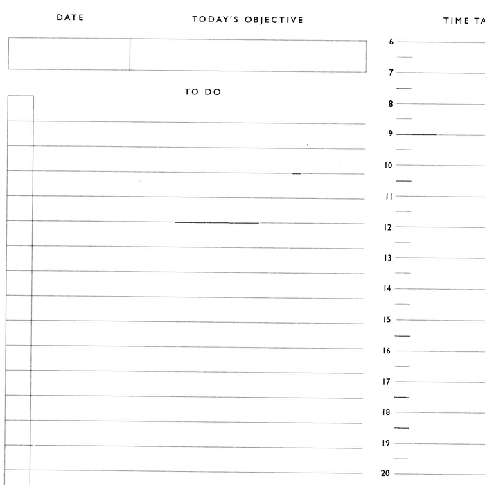 Ikon Ohh Deer Ultramarine Fabric Daily Planner