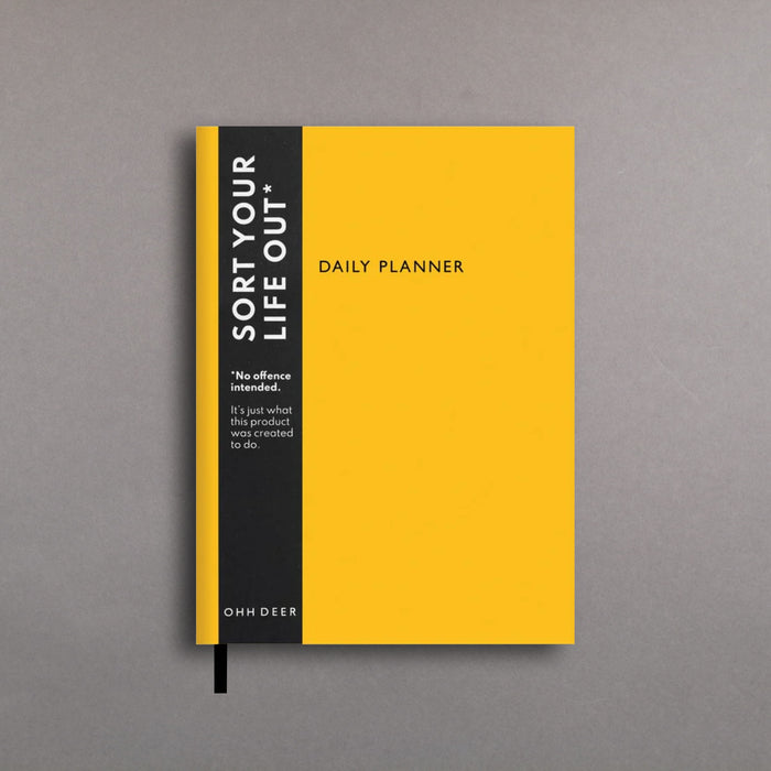 Ikon Ohh Deer Yellow Fabric Daily Planner