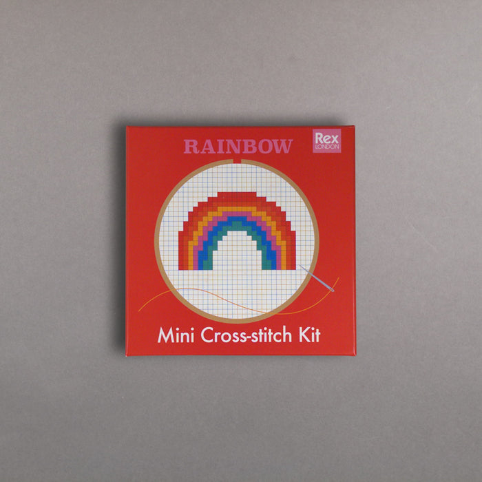 ikon Rex London Rainbow Mini Cross-Stitch Kit