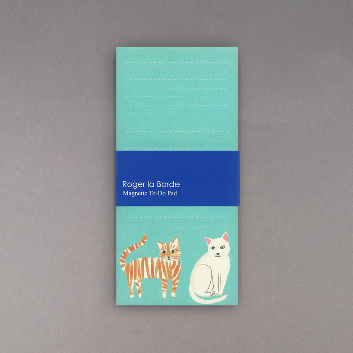 ikon Roger La Borde Blue Cats Magnetic To-Do Pad