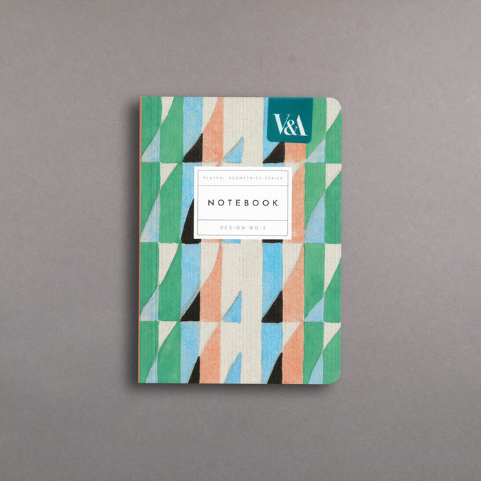 ikon Ikon Shop Playful Geometrics Series No.3: Turquoise Prism Notebook