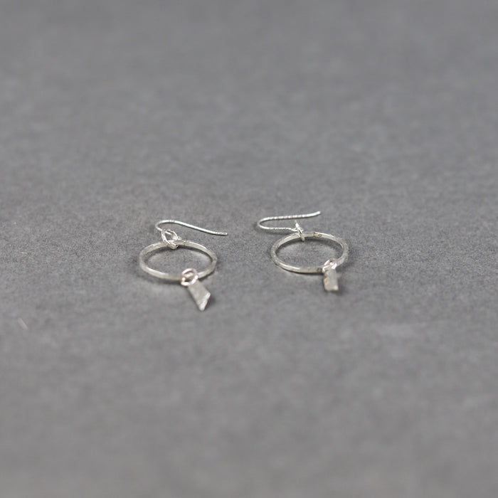 ikon The Nine of Hearts Blade Hoop Earrings