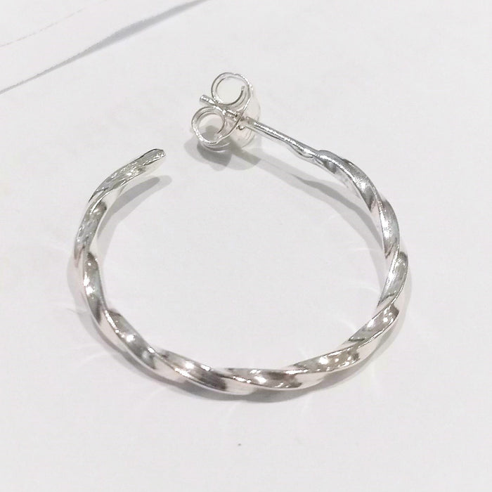 Ikon The Nine Of Hearts Twisted Hoop Earrings