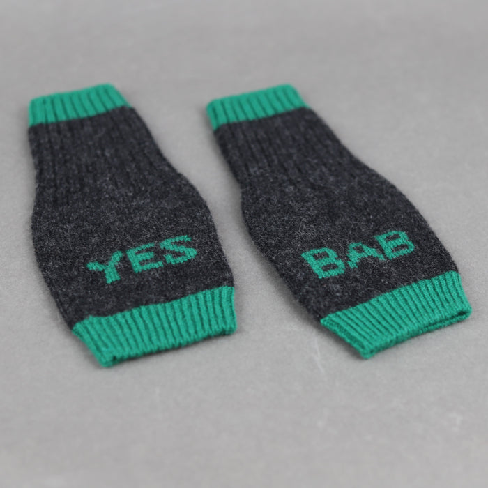 Ikon Punks And Chancers YES BAB Charcoal Green Mittens