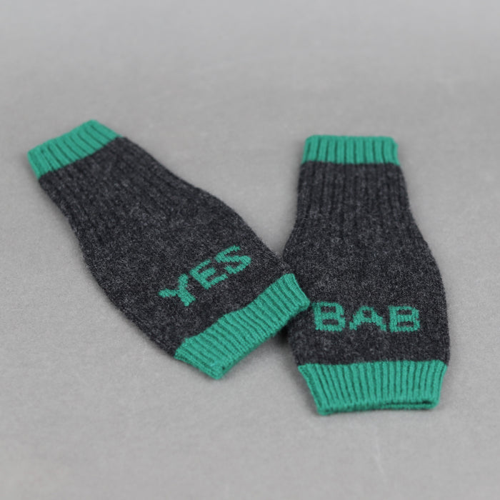 ikon Punks and Chancers YES BAB Charcoal Green Mittens