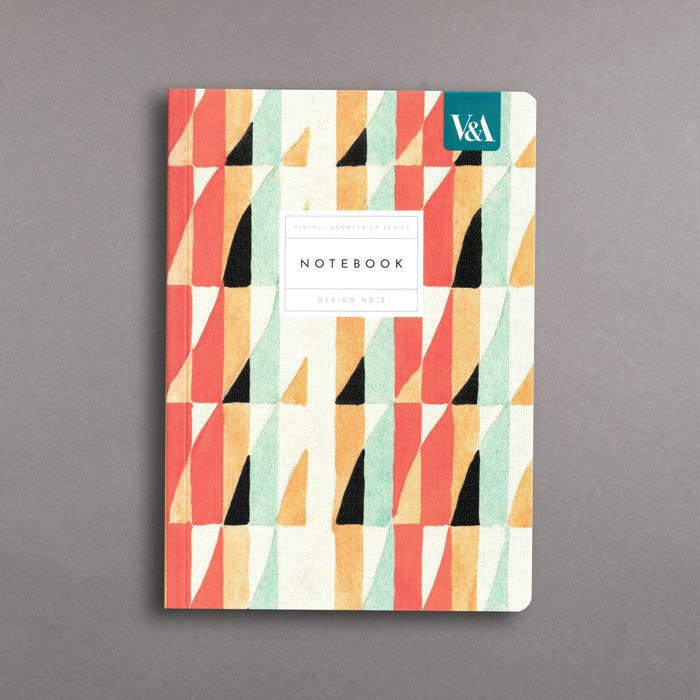 ikon V&A Playful Geometrics Series No.2: Red Prism Notebook