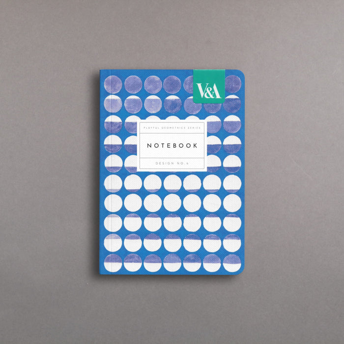 ikon V&A Playful Geometrics Series No.4: Blue Eclipse Notebook