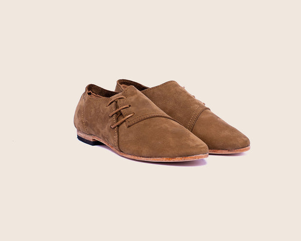 Ikwetta Bey Shoes Mustard Suede