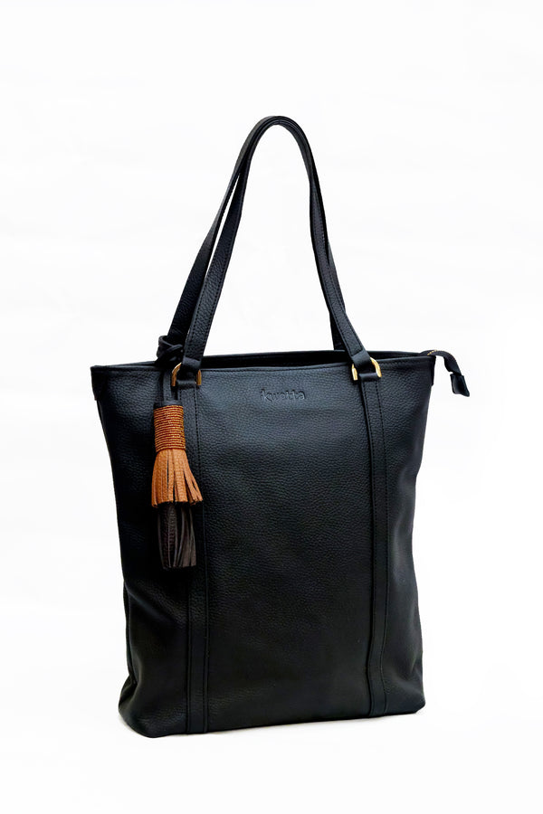ikwetta Cindy Tote Black Milled