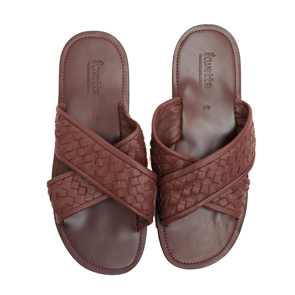 Ikwetta Diego Cross Slides Black Sheep Woven