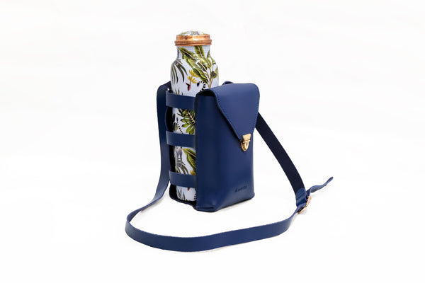 Ikwetta Dirisha Bottle + Phone Holder Navy Blue