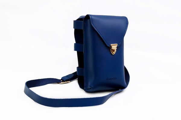 Ikwetta Dirisha Bottle + Phone Holder Navy Blue
