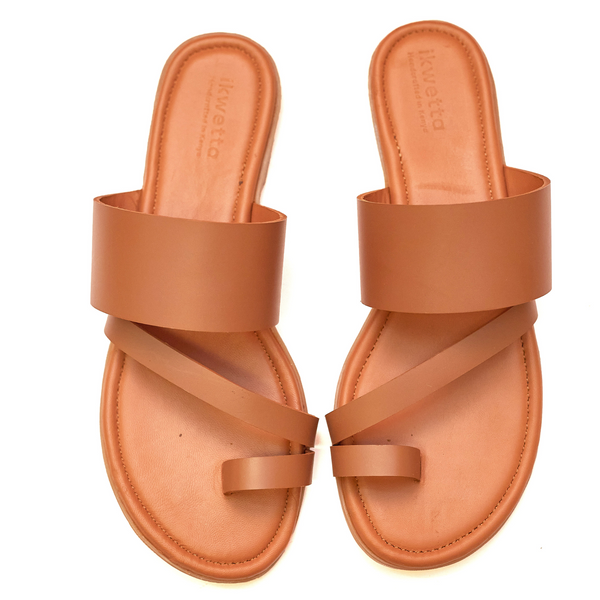 ikwetta Helena sandals- Comfort Sole Caramel