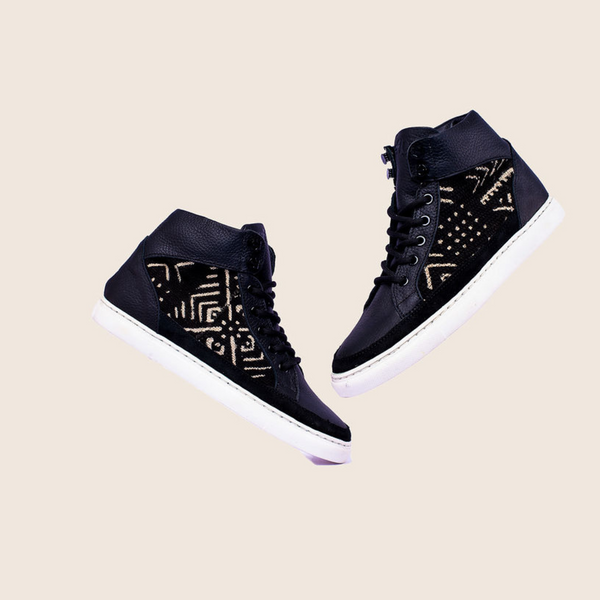 Ikwetta Hightop Mudcloth Sneaker