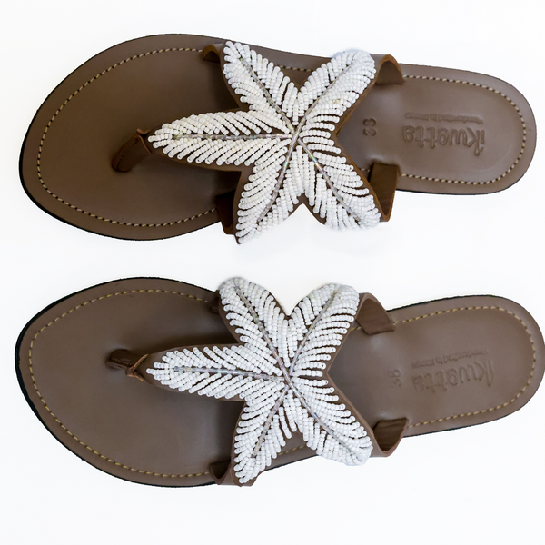 Ikwetta Kaly Sandals White