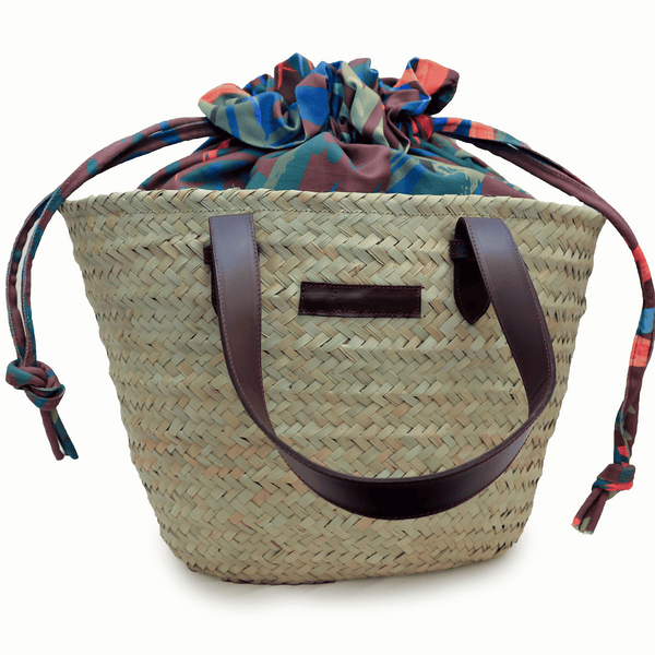 ikwetta Kapu Basket Birds of paradise brown