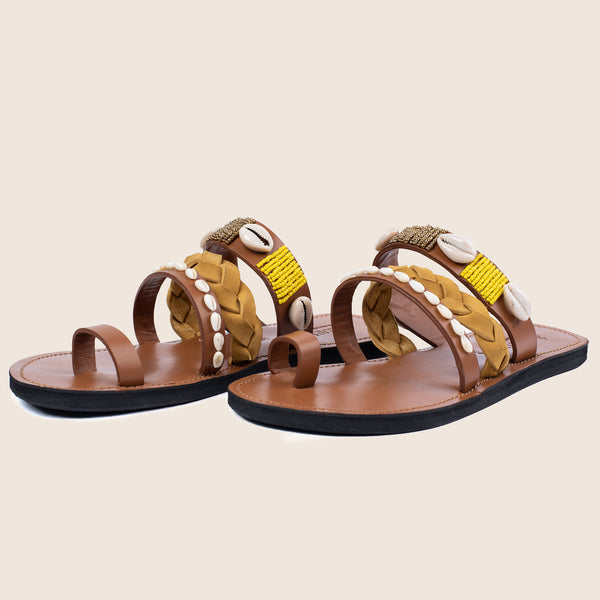 Ikwetta Madden Shell Sandals