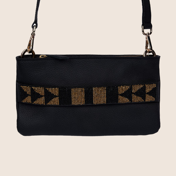 ikwetta Nikki Crossbody Black Pebble
