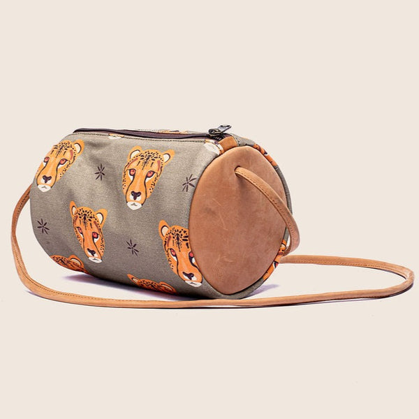 ikwetta Roxy Canvas Bag Cheetah