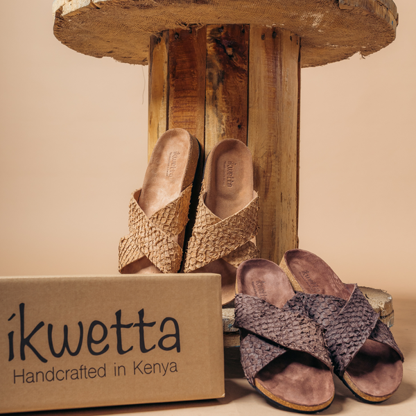 Ikwetta Samia Cork Sandal Ebony
