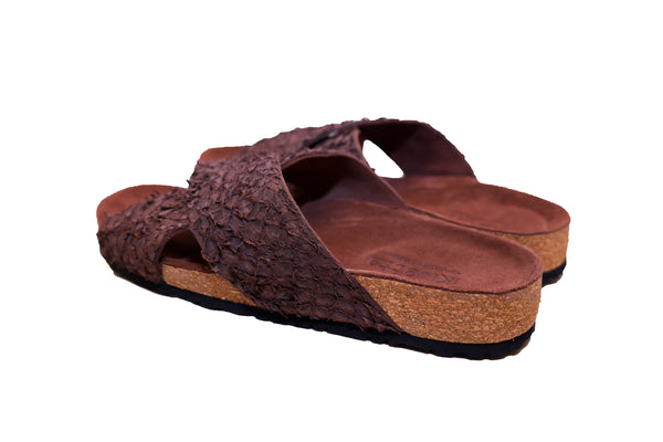 ikwetta Samia Cork Sandal Ebony