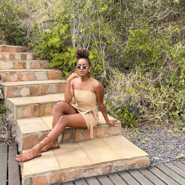 ikwetta Sharon Strappy Sandals Caramel