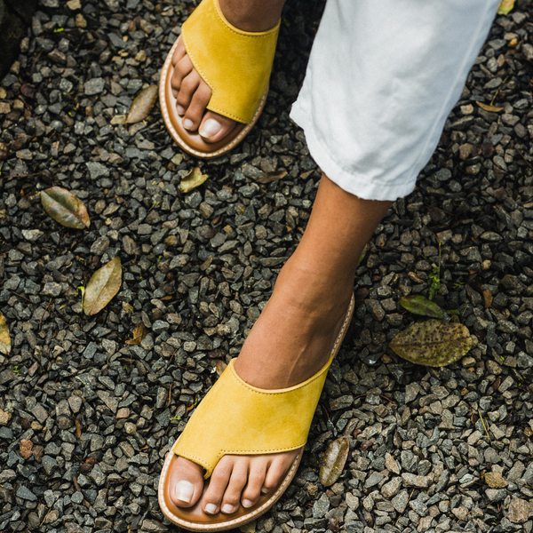 Ikwetta Strut Sandals Mustard