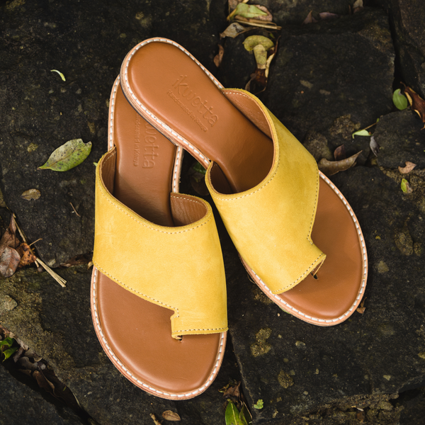 Ikwetta Strut Sandals Mustard