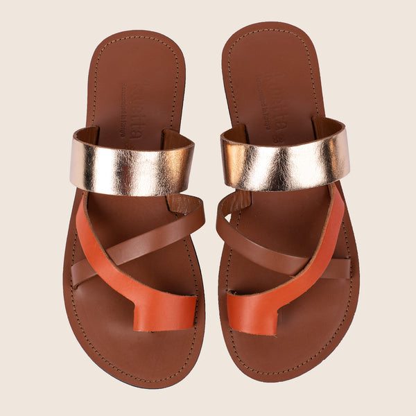 Ikwetta Toe Cross Strap Black