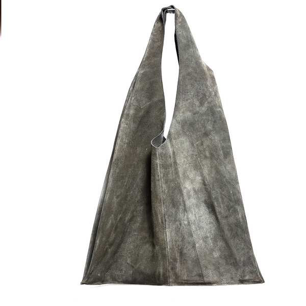 ikwetta Trinity Bag Grey split suede
