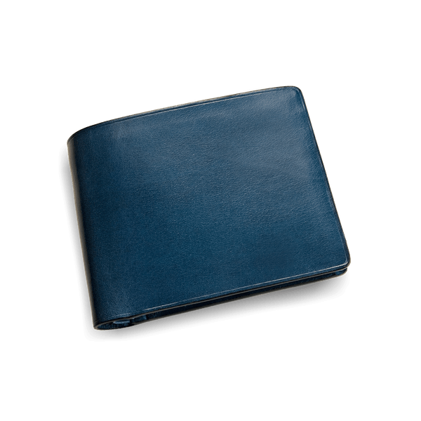 il bussetto Bifold Colored Wallet with Coin Pouch poseidonblue