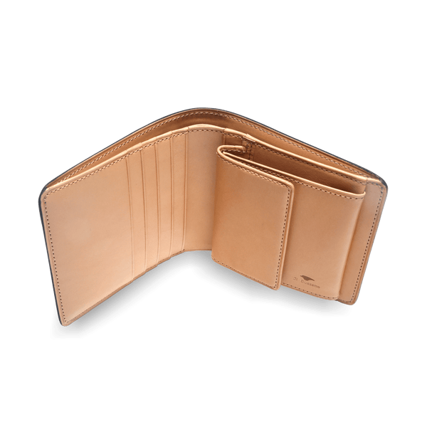 Il Bussetto Bifold Wallet For 4 SD Cards Cappuccino