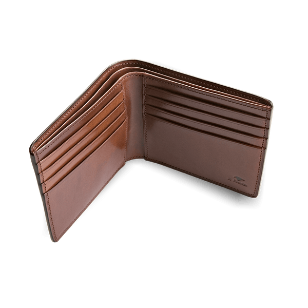 Il Bussetto Bifold Wallet In Colored Leather Navyblue