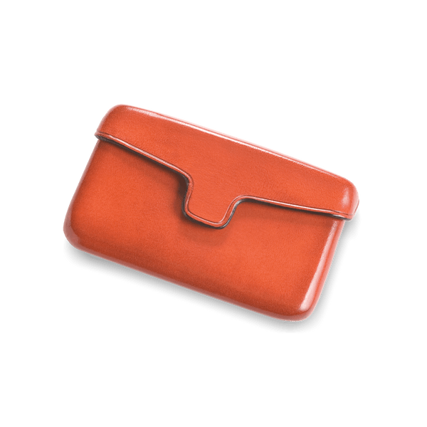 Il Bussetto Card Holder With Magnetic Closure Orange