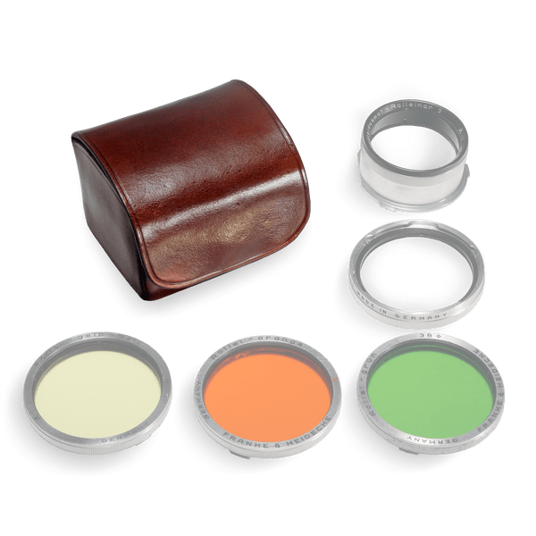 il bussetto Case for 3 filters and 1 lens cappuccino