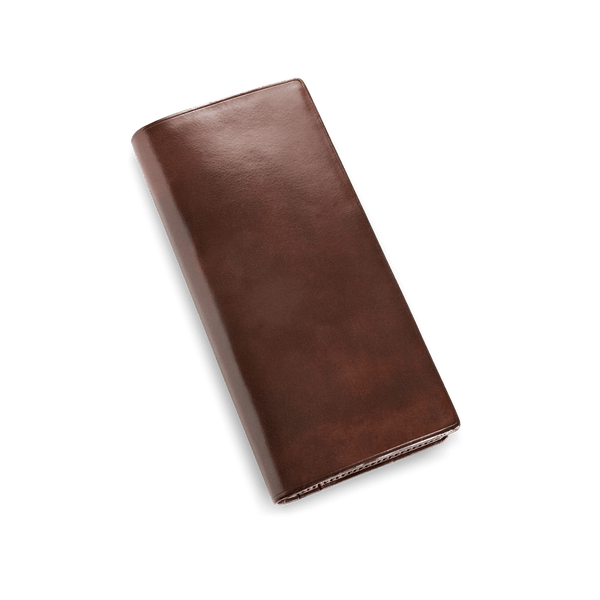 Il Bussetto Coat Wallet In Coloured Leather Navyblue