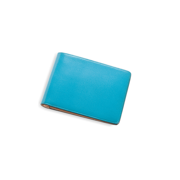 il bussetto Dollar Sized Leather Wallet brilliantblue
