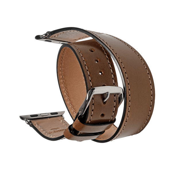 Il Bussetto Double Tour Watch Strap For Apple Watch 38/40 Black