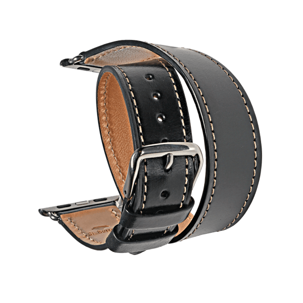 Il Bussetto Double Tour Watch Strap For Apple Watch 38/40 Black