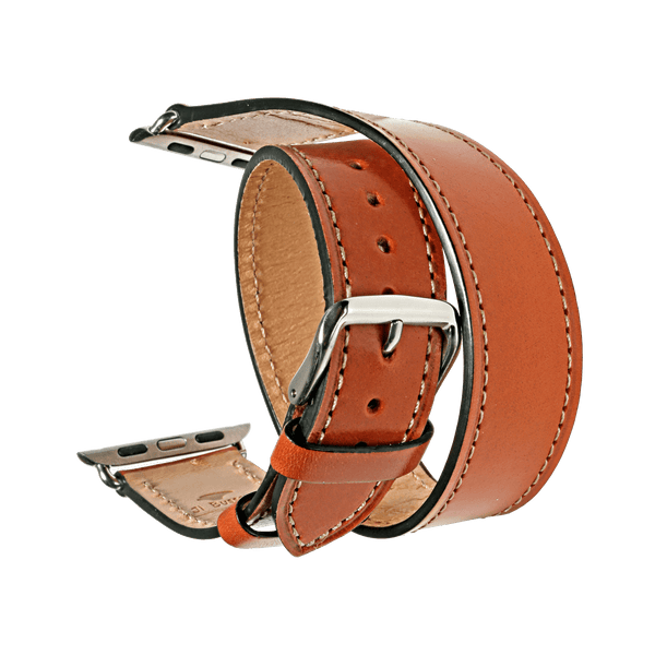 il bussetto Double tour watch strap for Apple watch 38/40 black