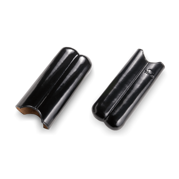 Il Bussetto Cigar Case For 2 Cigars Black