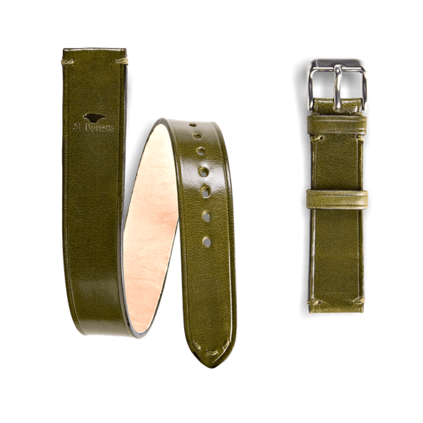 Il Bussetto Double Tour Watch Belt 18-16 Mm Ochre