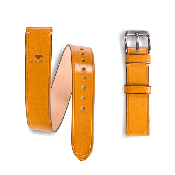 il bussetto Double Tour Watch Belt 18-16 mm ochre