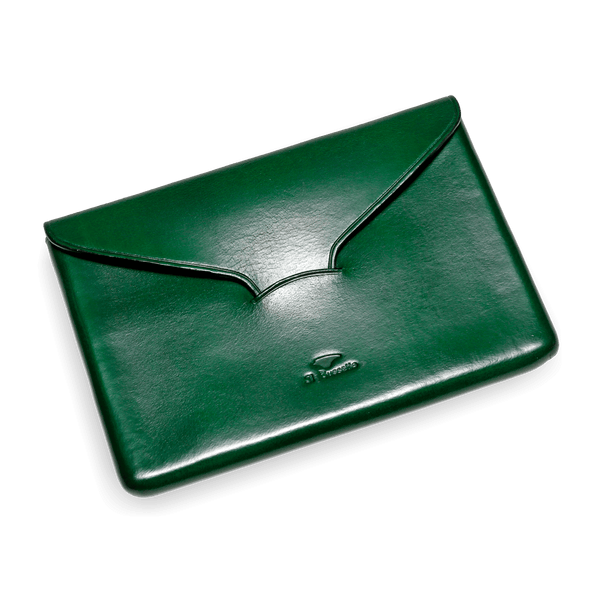 il bussetto Envelope Passport Holder forestgreen