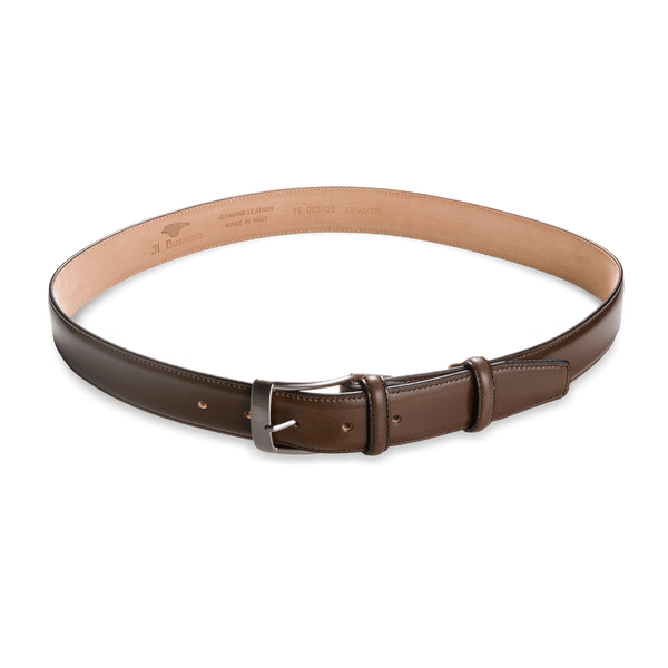 Il Bussetto Leather Belt Poseidonblue