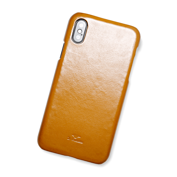il bussetto Leather iPhone X and XS Case ochre