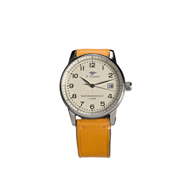 il bussetto Leisure time Quartz watch white ochre