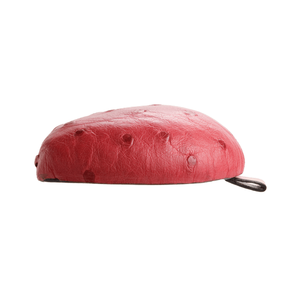 Il Bussetto Ostrich Coin Pouch Tacco Cappuccino